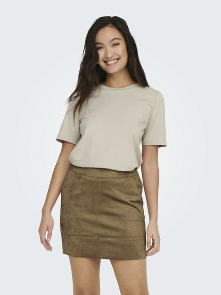 ONLY Tricou bej pentru femei ONLY Only