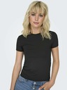 ONLY Tricou de bază negru pentru femei ONLY Lea