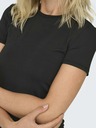 ONLY Tricou de bază negru pentru femei ONLY Lea