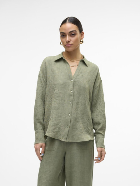 Vero Moda Cămașă de damă verde deschis Vero Moda Melaney