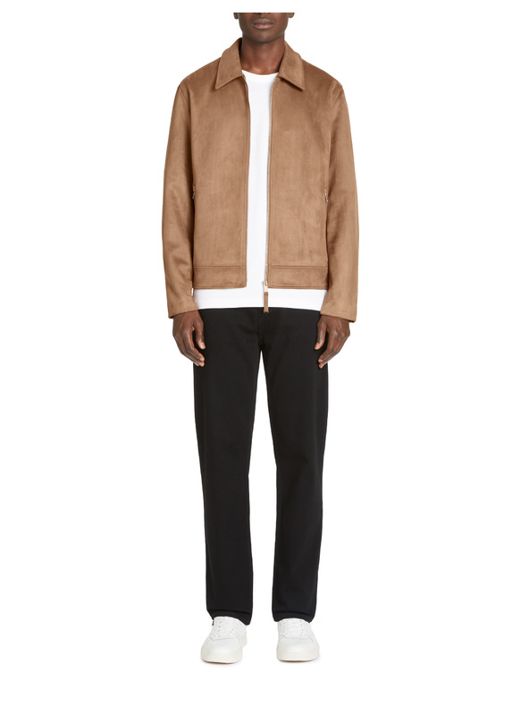 Celio Jufaster jachetă din piele de căprioară faux