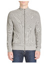 Celio Cardigan bărbătesc gri cu fermoar Celio Jeshintano