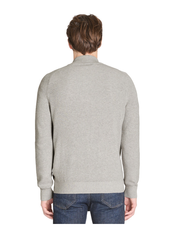 Celio Cardigan bărbătesc gri cu fermoar Celio Jeshintano