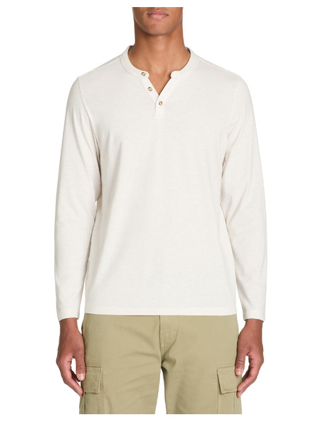 Celio Tricou crem cu mânecă lungă pentru bărbați Celio Fegetiml