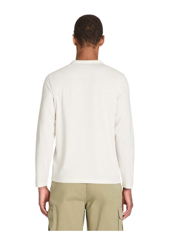 Celio Tricou crem cu mânecă lungă pentru bărbați Celio Fegetiml