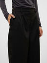 Vero Moda Pantaloni negri pentru femei cu picior lat Vero Moda Nila