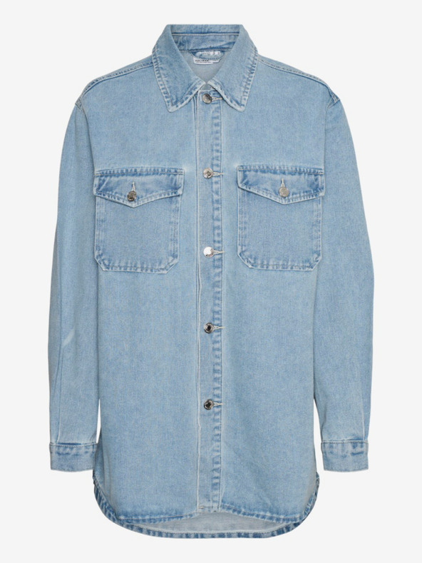Vero Moda Cămașă din denim albastru deschis pentru femei Vero Moda Naya