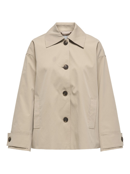 ONLY Trench scurt bej pentru femei ONLY ONLEJA ORCHID