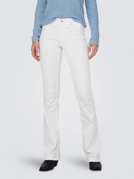 ONLY Blugi skinny albi pentru femei ONLY