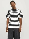 Jack & Jones Tricou cu dungi albe și negre pentru bărbați Jack & Jones