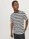 Jack & Jones Tricou cu dungi albe și negre pentru bărbați Jack & Jones