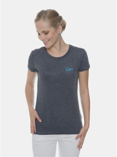 Sam 73 Tricou imprimat albastru închis pentru femei SAM 73