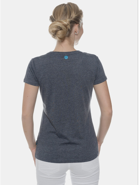Sam 73 Tricou imprimat albastru închis pentru femei SAM 73