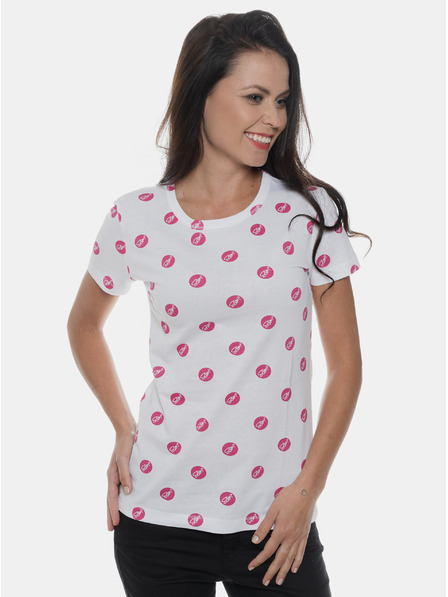 Sam 73 Tricou imprimat alb pentru femei SAM 73