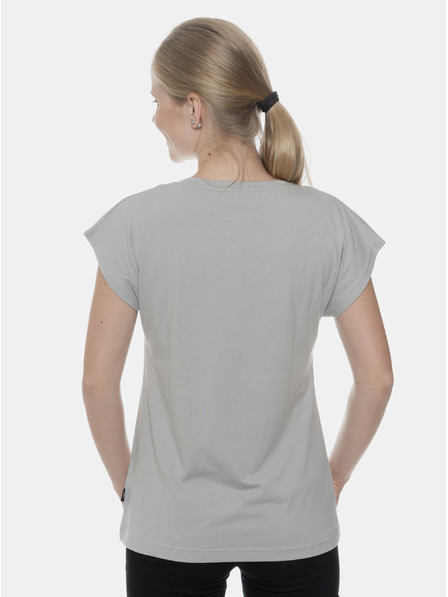 Sam 73 Tricou gri pentru femei cu imprimeu SAM 73