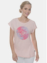 Sam 73 Tricou imprimat roz pentru femei SAM 73