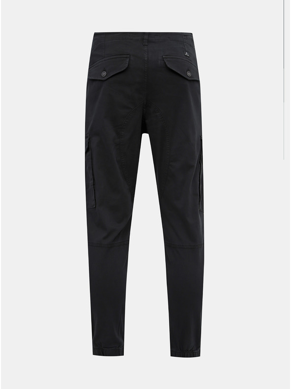 Jack & Jones Pantaloni negri cu croială conică Jack & Jones Paul