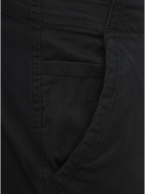 Jack & Jones Pantaloni negri cu croială conică Jack & Jones Paul