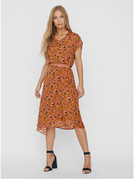 Vero Moda Bluza florala mustar VERO MODA Vilde