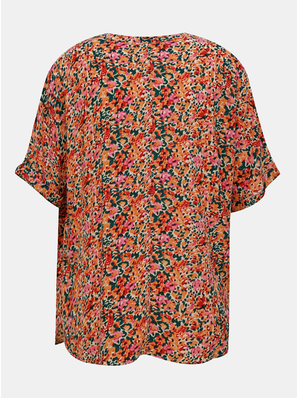 ONLY Bluză lejeră cu flori roz și portocalii ONLY Nova