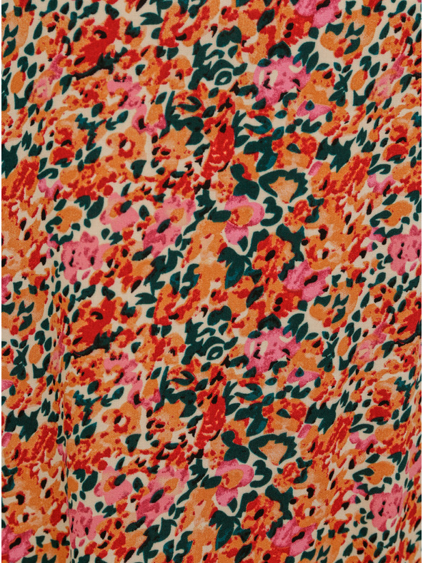 ONLY Bluză lejeră cu flori roz și portocalii ONLY Nova