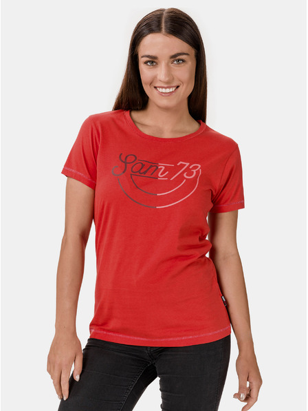 Sam 73 Tricou roșu pentru femei SAM 73 Cerina