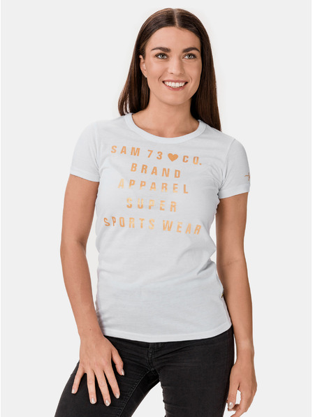 Sam 73 Tricou imprimat alb pentru femei SAM 73 Penny