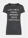 Sam 73 Tricou de damă gri închis imprimat cu SAM 73 Penny