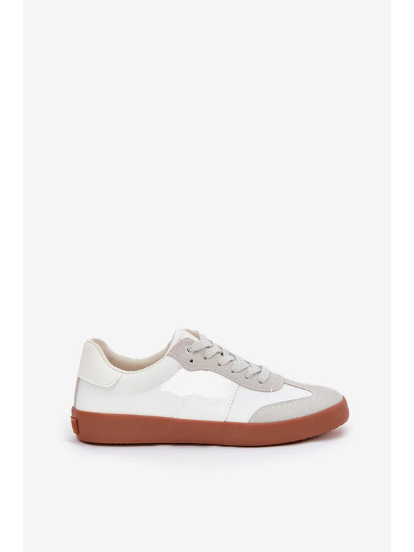 BIG STAR SHOES Adidași din pânză pentru femei Big Star – alb-gri