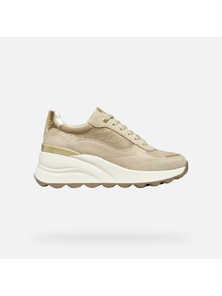Geox Adidași Geox Spherica EC13 crem, damă