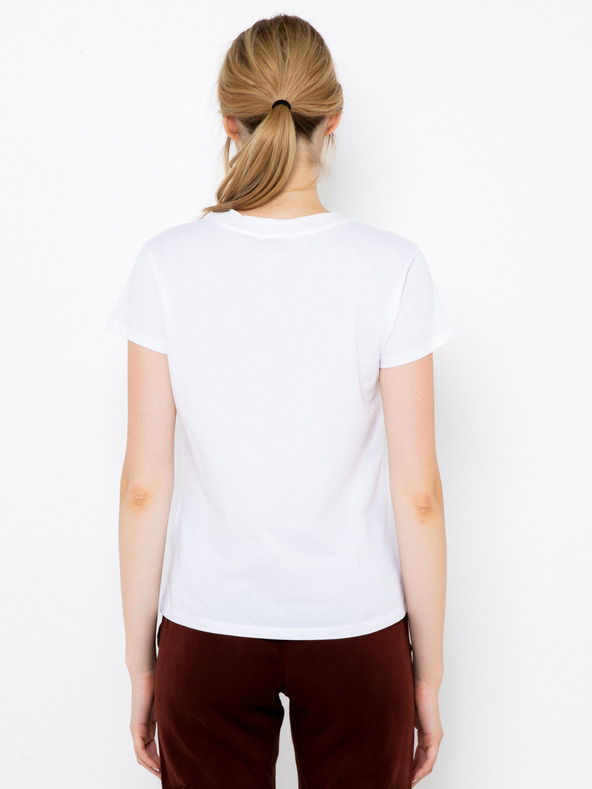CAMAIEU Tricou alb cu imprimeu CAMAIEU