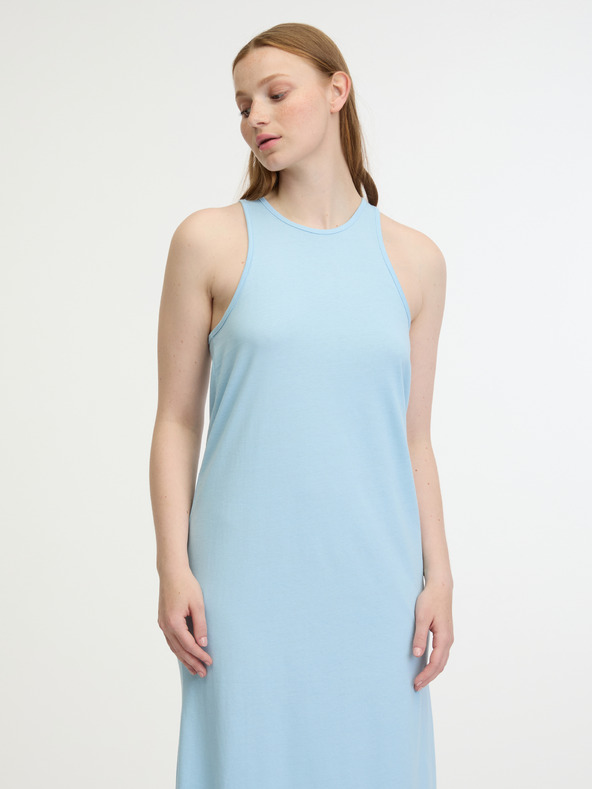 ONLY Rochie maxi basic albastru deschis pentru femei ONLY May