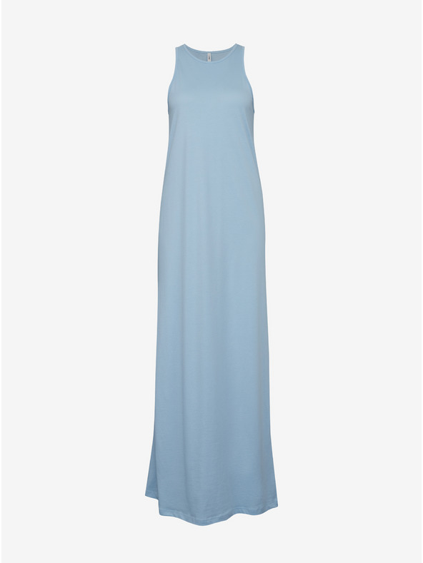 ONLY Rochie maxi basic albastru deschis pentru femei ONLY May