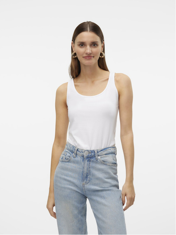 Vero Moda Tricou pentru femei Vero Moda Lulu alb