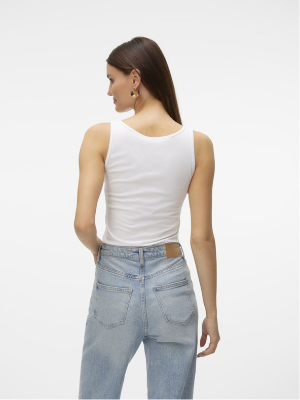 Vero Moda Tricou pentru femei Vero Moda Lulu alb