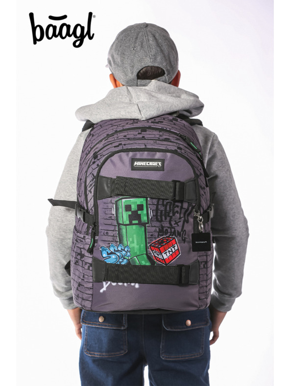 BAAGL  Rucsac școlar BAAGL Skate Minecraft TNT