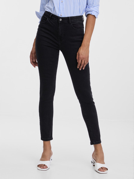Orsay Blugi skinny fit negri pentru femei ORSAY