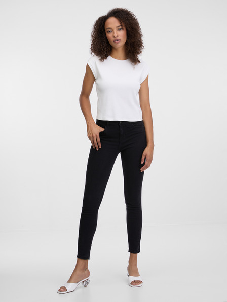 Orsay Blugi skinny fit negri pentru femei ORSAY