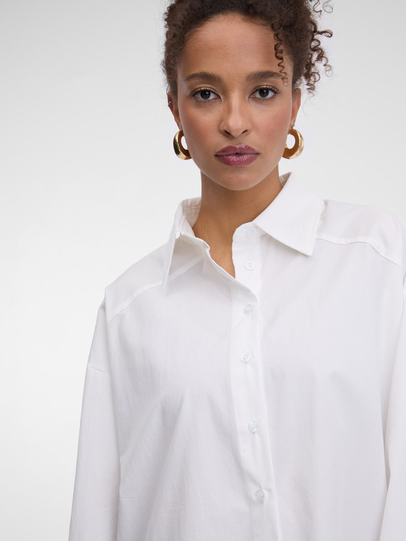 Orsay Cămașă albă oversize pentru femei ORSAY
