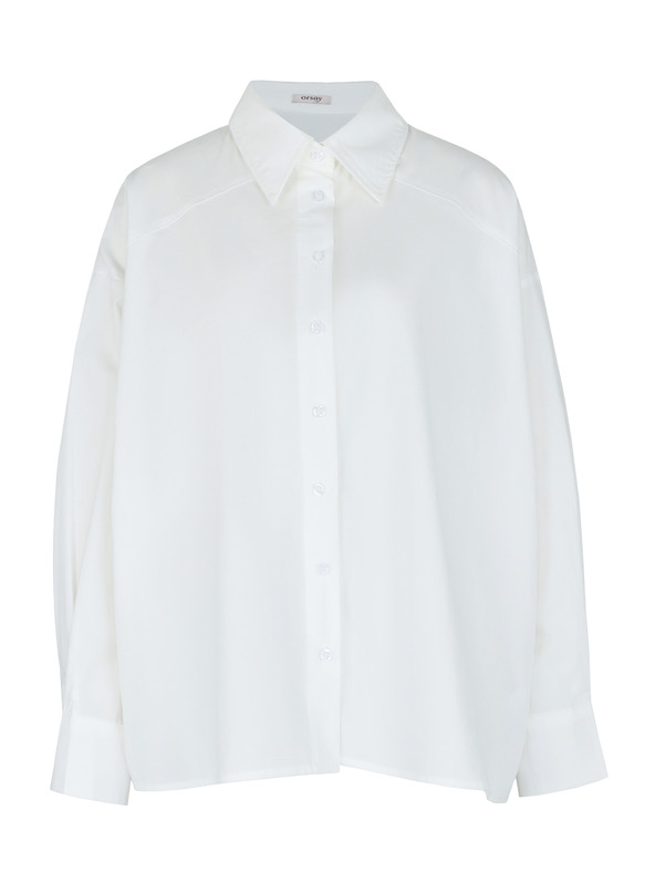 Orsay Cămașă albă oversize pentru femei ORSAY