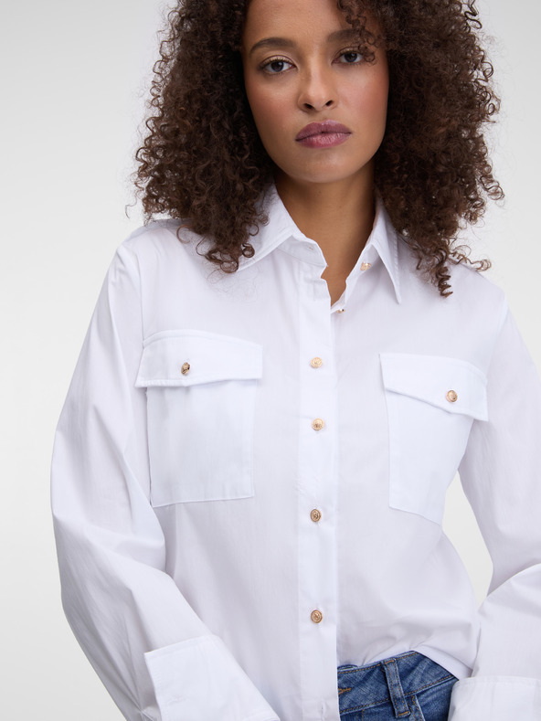 Orsay Cămașă albă pentru femei ORSAY