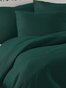 Kvalitex Lenjerie de pat franceză satinată LUXURY COLLECTION 1+2, 220x200, 70x90cm verde închis