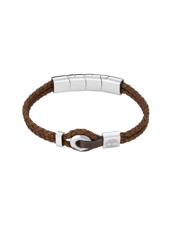 Timberland Brățară din piele maro pentru bărbați Timberland TDAGB0002502