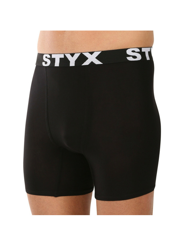 Styx Boxeri sport pentru bărbați Styx long, elastic negru