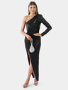 Edoti Rochie maxi strălucitoare GRACE - negre