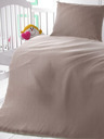 Kvalitex Muslin Bedding for Baby Crib Beige Kvalitex