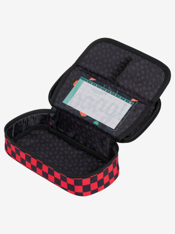 BAAGL  Geantă creioane școlară neagră skate teribear Baagl