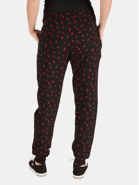 Sam 73 Pantaloni sport negri pentru femei cu model SAM 73