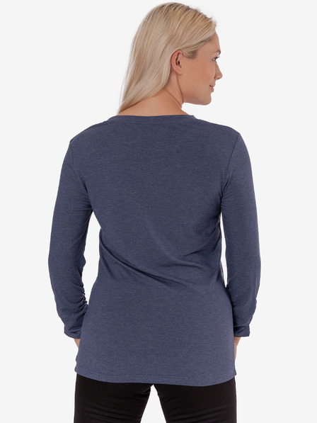 Sam 73 Tricou de damă albastru închis cu imprimeu SAM 73