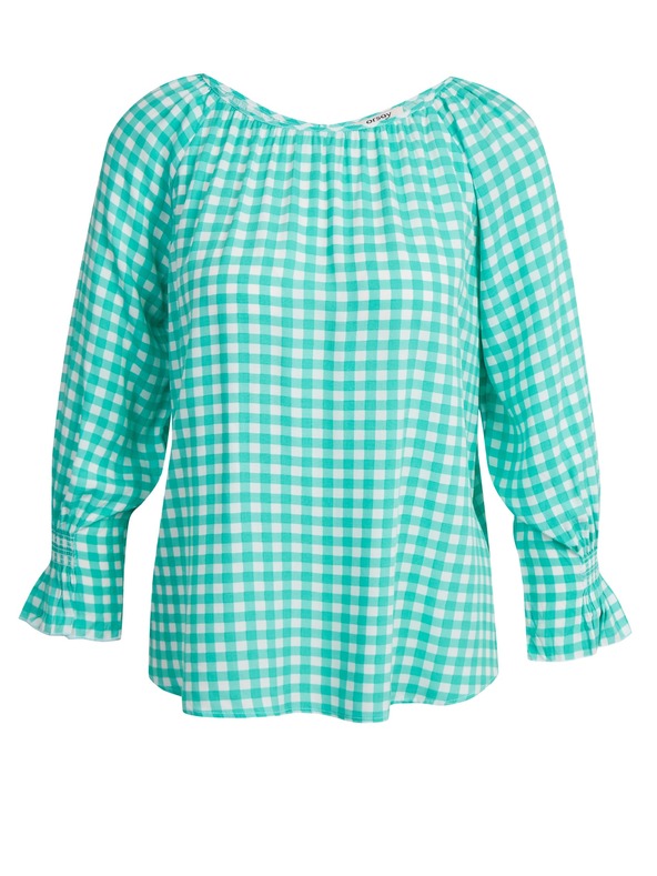 Orsay Bluză în carouri verde deschis ORSAY